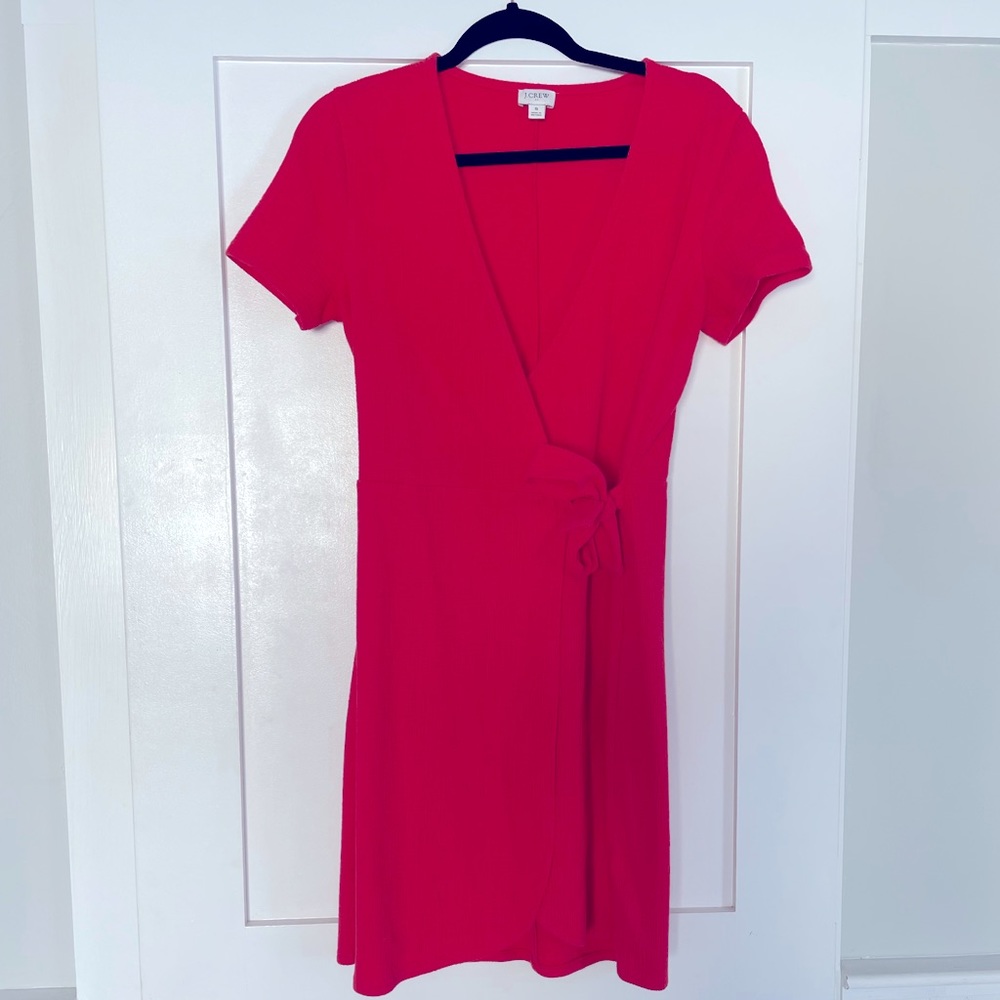 J. Crew Size S Red Wrap Dress